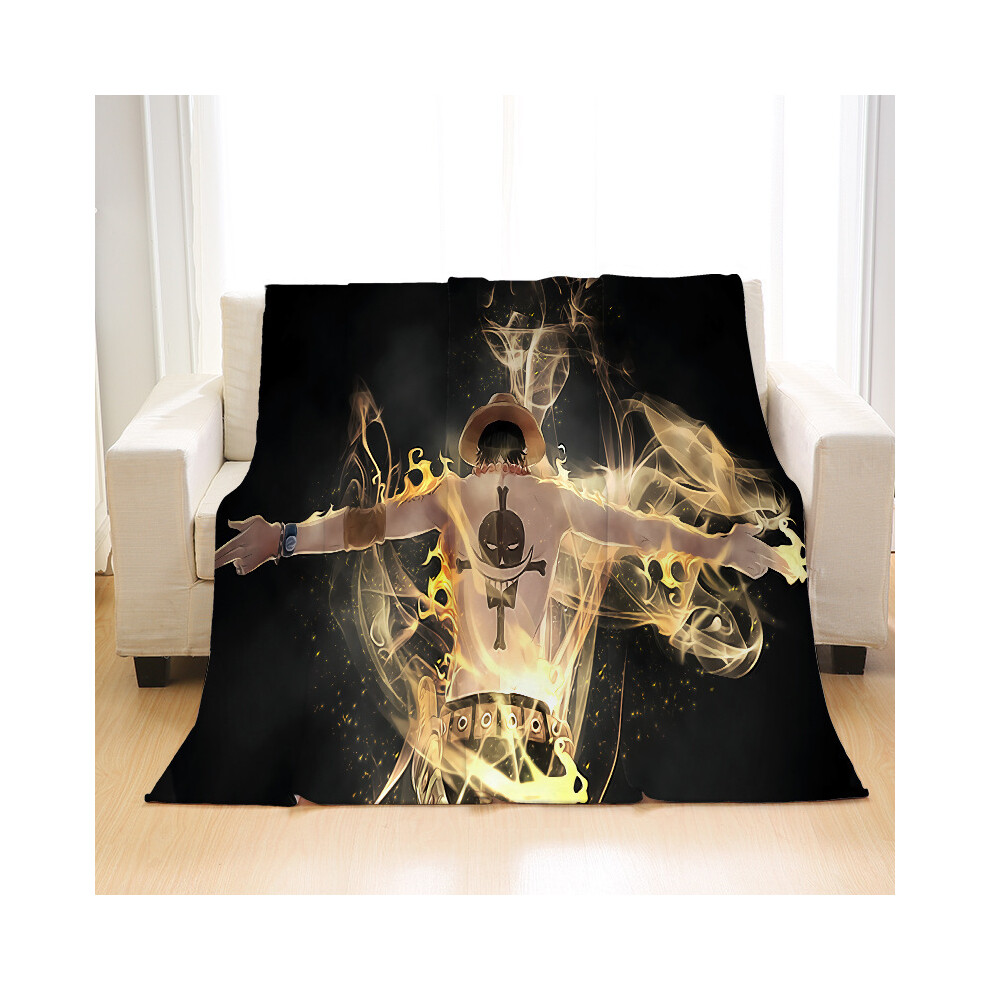 (One Piece 21, 150*220cm double-sided printing) New style of the picture book flannel blanket, children's cartoon anime cover blanket, summer sofa bur-image-OPC-PGNGN2T-NEW
