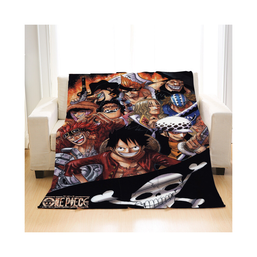 (One Piece 25, 80*120cm double-sided printing) New style of the picture book flannel blanket, children's cartoon anime cover blanket, summer sofa burr-image-OPC-PGNGN6M-NEW