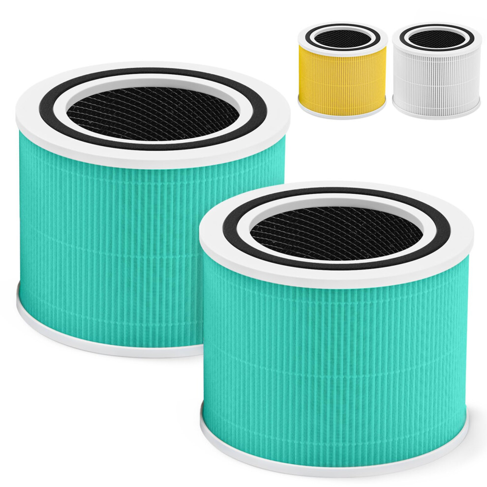 Isinlive Core 300 Toxin Absorber Replacement Filter For Levoit Core 300 Core 300S Vortexair Air Purifier 3-In-1 Hepa And Activated Carbon Core 300-Rf-Tx 2 P
