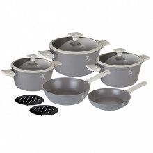 10pc BerlingerHaus Cast Aluminium Pot Frying Pan Nonstick Cookware Set