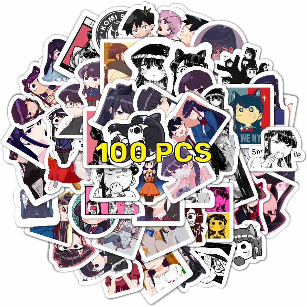 Bulbacraft 100Pcs Komi cant communicate Stickers - Anime Stickers  Anime Manga Stickers  Anime Merch  Anime Figure  Anime Poster  Anime cosplay