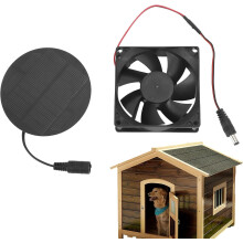 Solar Greenhouse Fan - Solar Powered Roof Exhaust Fan - Ventilation Equipment for Greenhouse, Shed, Chicken Coop, Garage, IP65 Waterproof