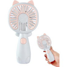 (Pink) Small Pocket Fan - Hand Held Fan USB Rechargeable - Silent Desktop Student Fan, Hand Held Fan Pocket Personal Fan for Outdoor