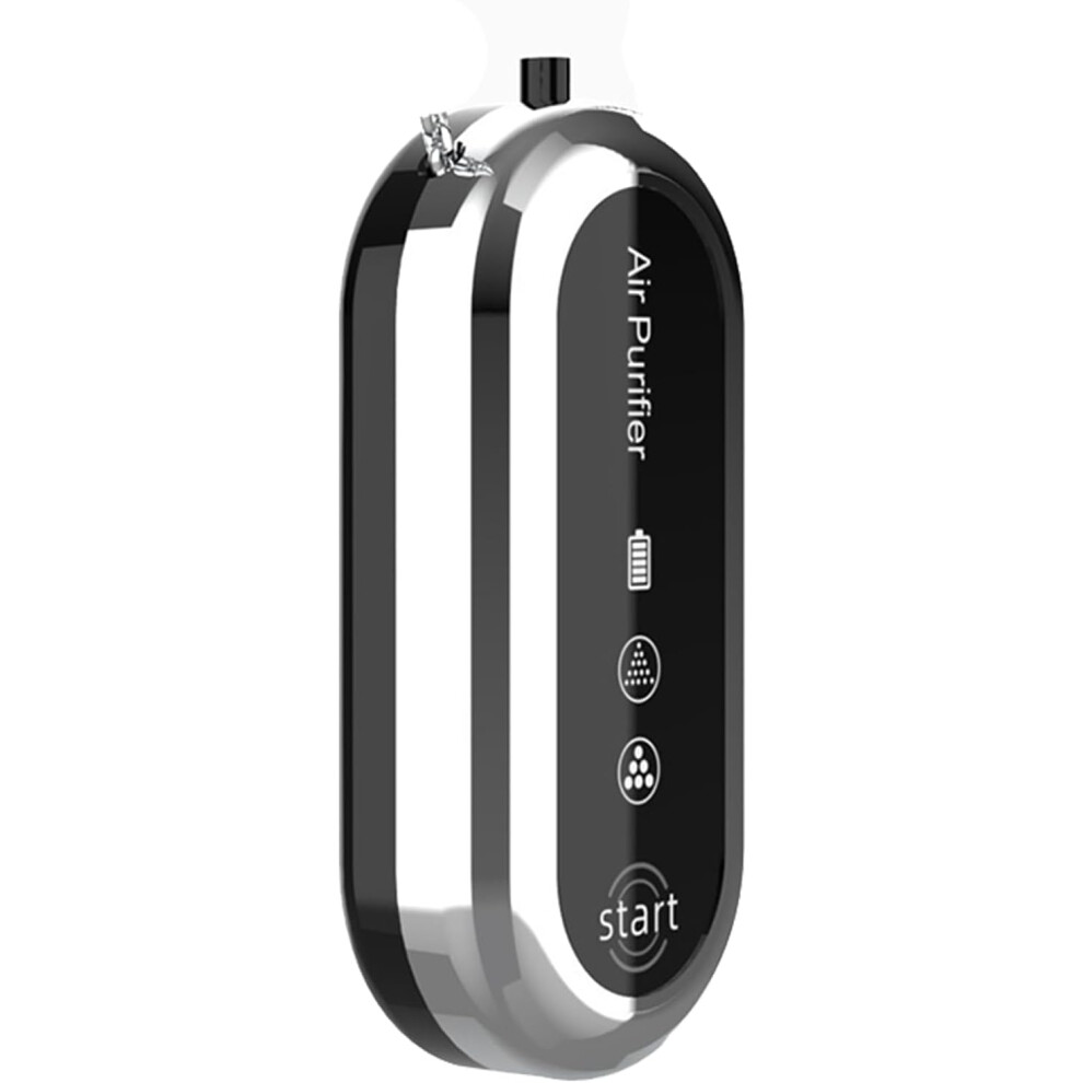 (Silver) Personal Air Purifier Wearable - Portable Air Ion Generator Necklace - Efficient Purification, Wearable Anywhere for Travel, Airplane, Office & Home