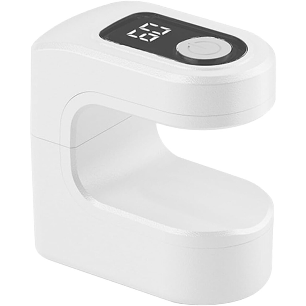 (White) Portable Gel Nail UV Light,USB Rechargeable Fingernail Lamp | Portable Nail Curing Device with 2 Timing Modes for Manicure Salon Travel Home