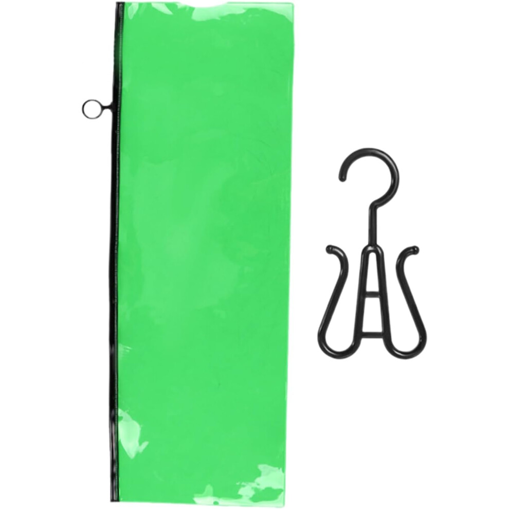 (Pvc Dust Bag Large Green   Hook) Wig Bags Storage with Hanger,Wig Case | with Zipper Box Display Packaging Dust-Proof Function for Closet Travel Dres-image-OPC-PGNGRVR-NEW