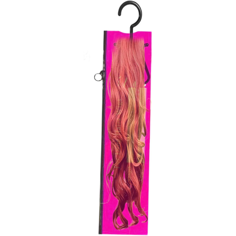 (Pvc Dust Bag Medium Pink   Hook) Wig Bags Storage with Hanger,Wig Case | with Zipper Box Display Packaging Dust-Proof Function for Closet Travel Dres-image-OPC-PGNGRVT-NEW