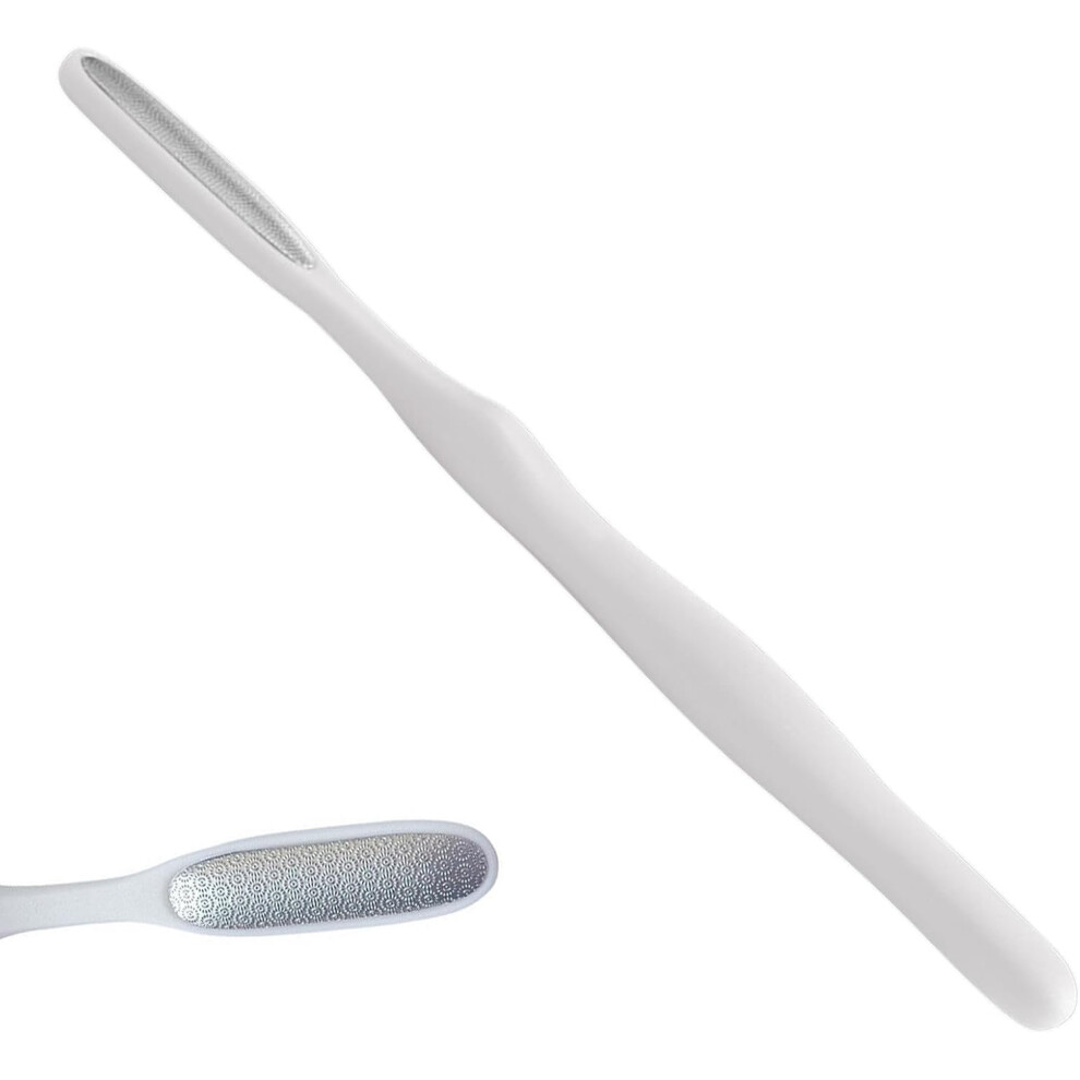 White (White) Pedicure Foot File - Foot File Callus Remover Foot Scrubber - Callus Remover Foot Scrubber Toe Crevice Cleaning Brush Foot Care Pedicure Tool