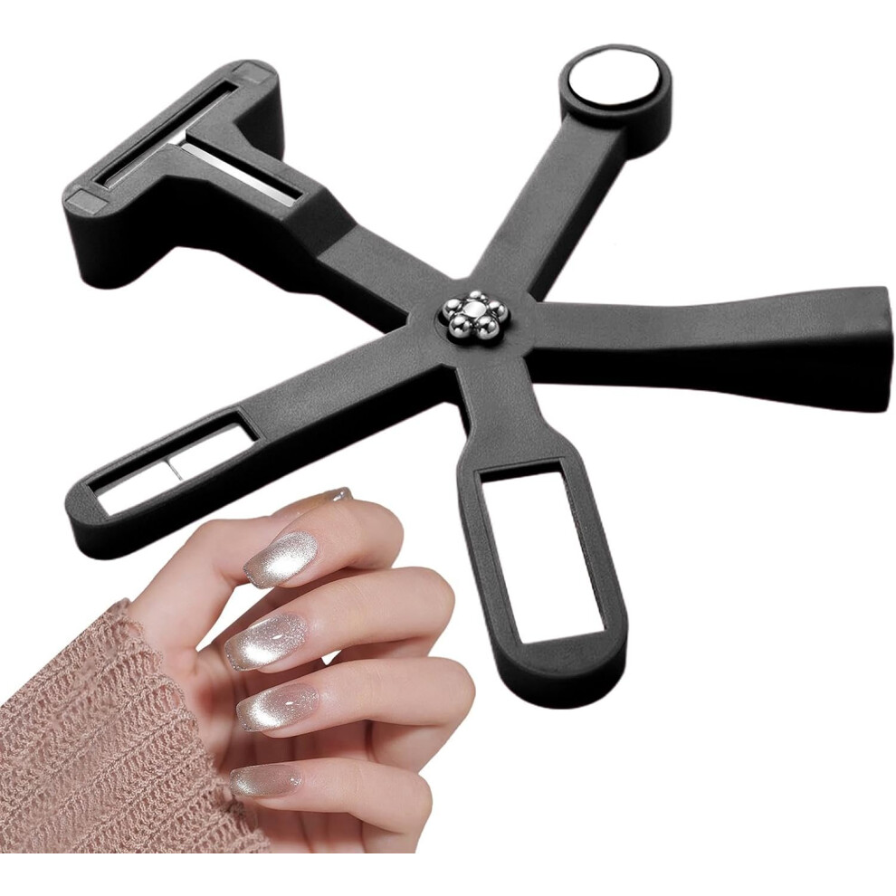 (Black) Nail Magnet Tool - Nail Magnet Stick Tool - Portable Manicure Accessories Stick for Women, Adults, Girls, Mom-image-OPC-PGNGRXY-NEW