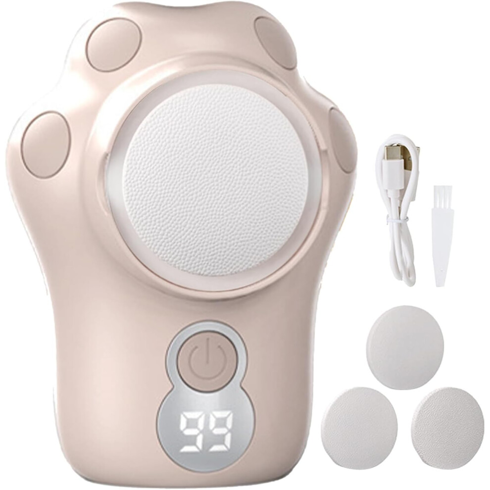 (Pink) Electric Callus Remover for Feet, Foot Grinder Pedicure Sander, Rechargeable Pedicure Tools with Led Light Guidance for Winter Cracked Skins,