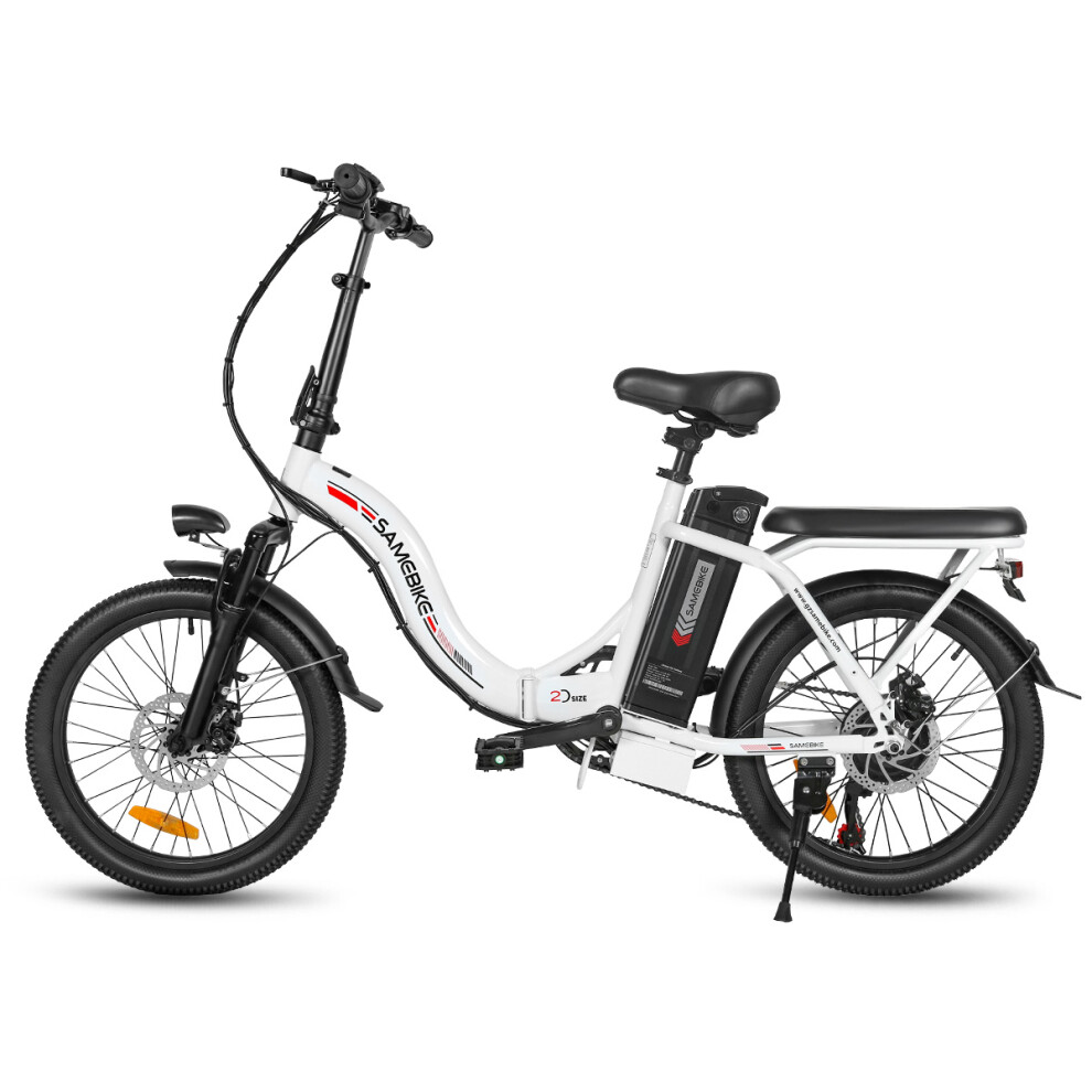 SAMEBIKE CY20 36V350W 12AH 20INCH Folding Electric Bike 32KM/H -White