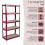 Vida Designs (Red) 5 Tier Garage Storage Rack Adjustable Shelf Unit 7