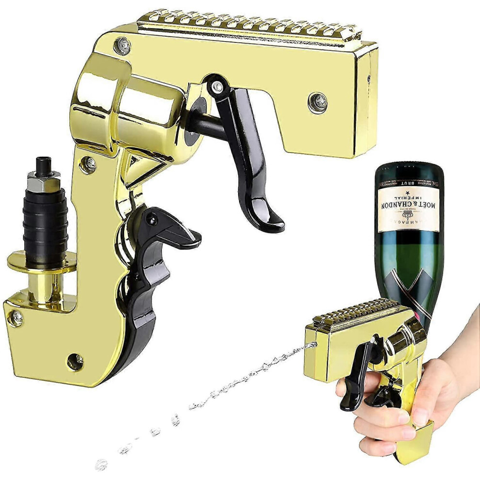 Red Beer Gun Shooter, Champagne Gun Shooter,Alcohol Gun Shooter Bottle Beer Squirt Gun, Adjustable Dispenser Wine