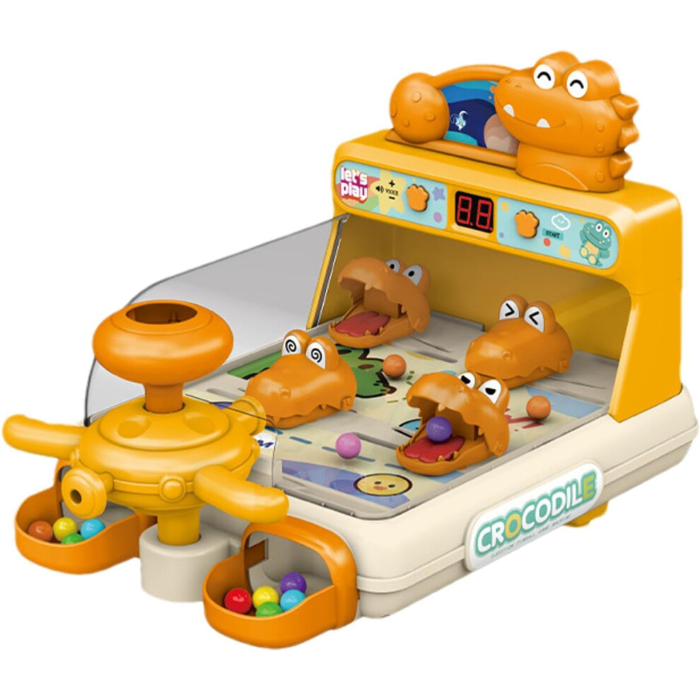 (Orange1) Pinball Machine for Kids | Funny Kid Arcade Games Arcade Tabletop Pinball Games,Innovative Miniature Pinball Machine Classic Tabletop Games