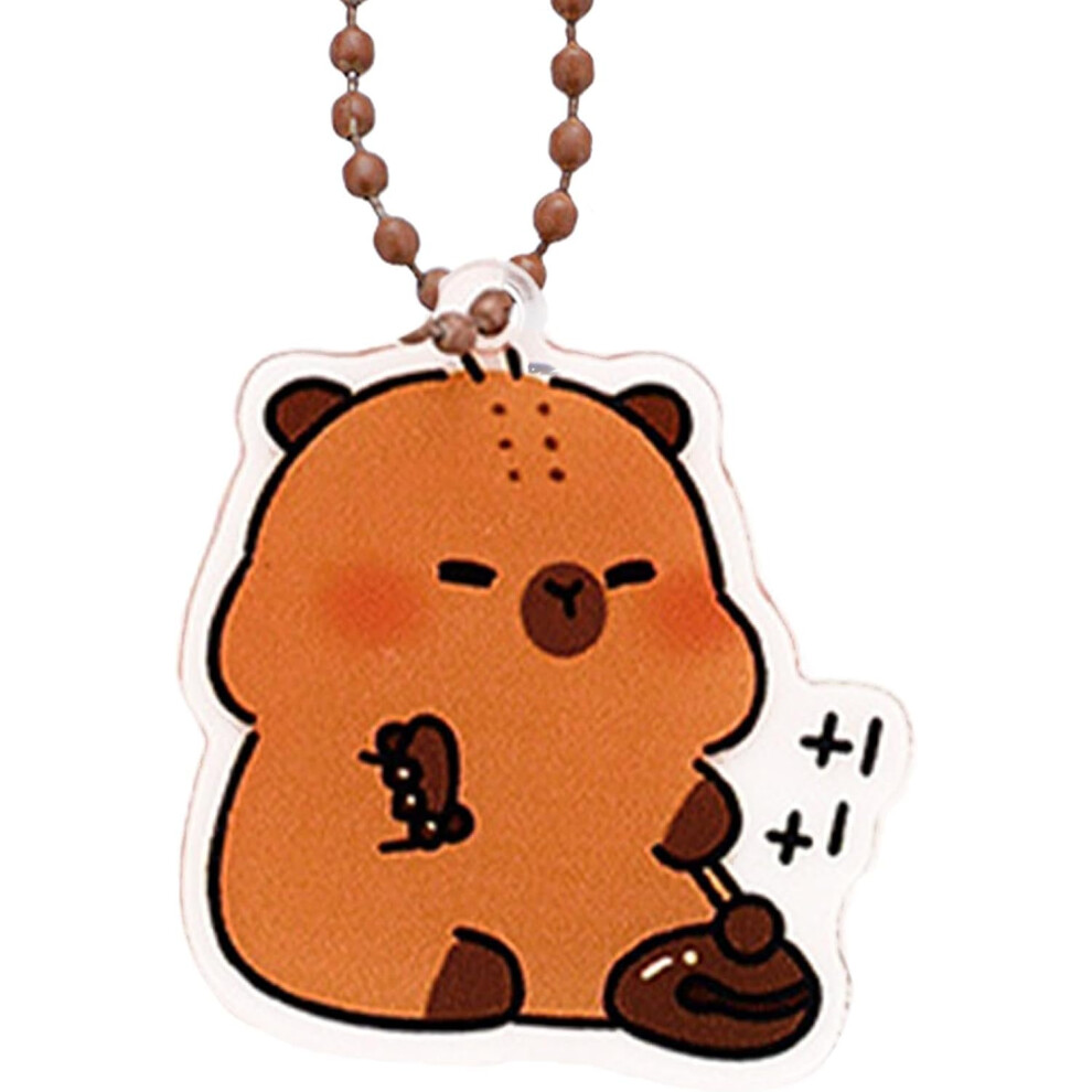 (Merit) Capybara Bag Charm,Animals Dolls Pendant - Cute Keychain, Backpack Decoration, Multifunctional, Home Decoration For Children, Friends