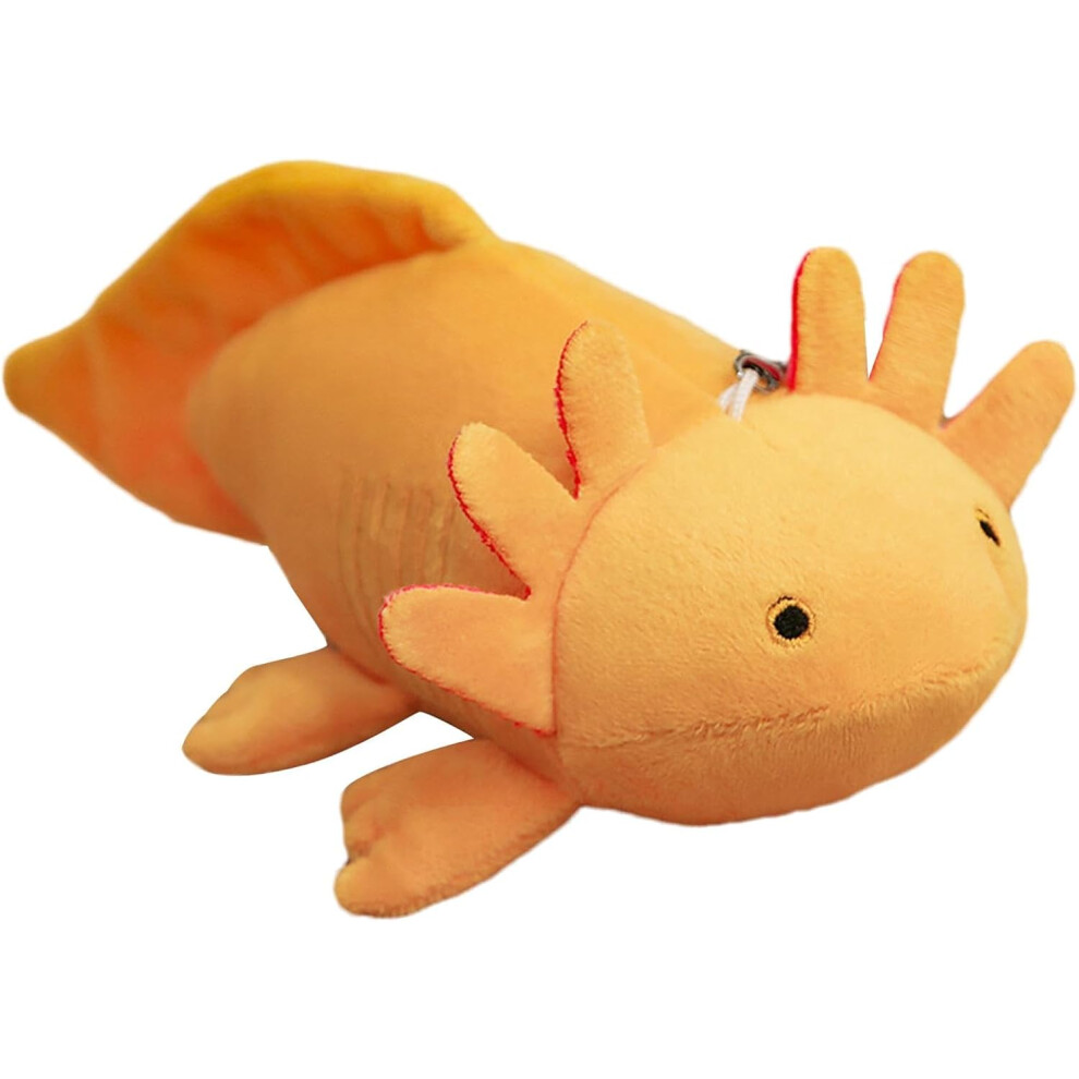 (Yellow) Keychain Stuffed Animal - Stuffed Newt Salamander Keychain - Cute Decorative Plush Pendant, Plush Newt Salamander Pendant, Stuffed Animals Ke Yellow