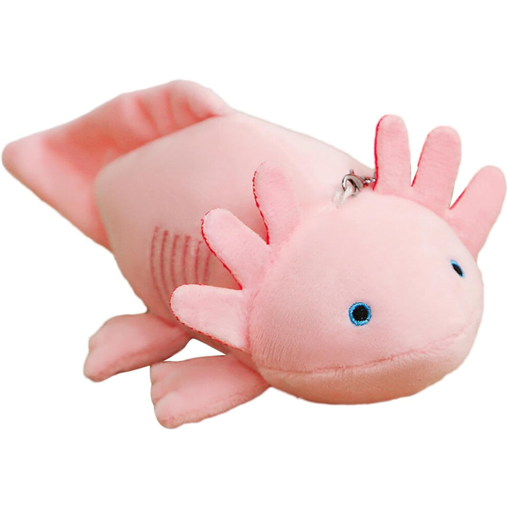 (Pink) Keychain Stuffed Animal - Stuffed Newt Salamander Keychain - Cute Decorative Plush Pendant, Plush Newt Salamander Pendant, Stuffed Animals Keyc Pink