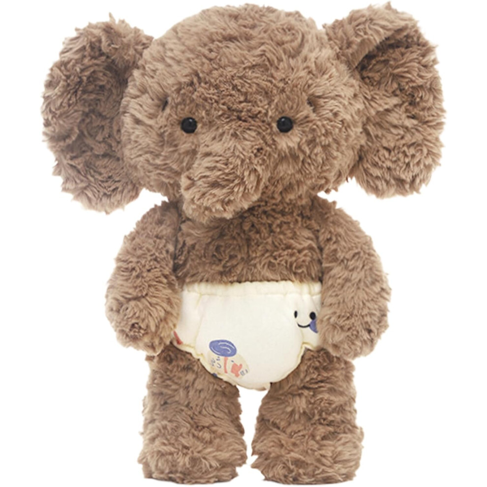 Baby Elephant Ted-Dy, Stuffed Elephant Toy, Cute Stuffed Animal Toy For Kids, Huggable Plush Dolls, Super Soft Plush Doll, Baby Soothing Toys, Grey