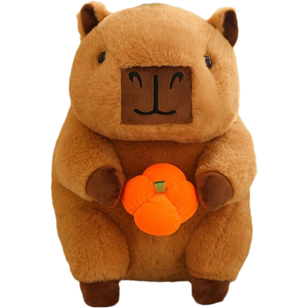 (Transform Into Pumpkin) Reversible Plush Animal,9inch Rabbit Capybara Flipping Plush Toy - Pumpkin And Strawberry Design Doll For Easter, Girlfriend, Boys, Girls, Daycare