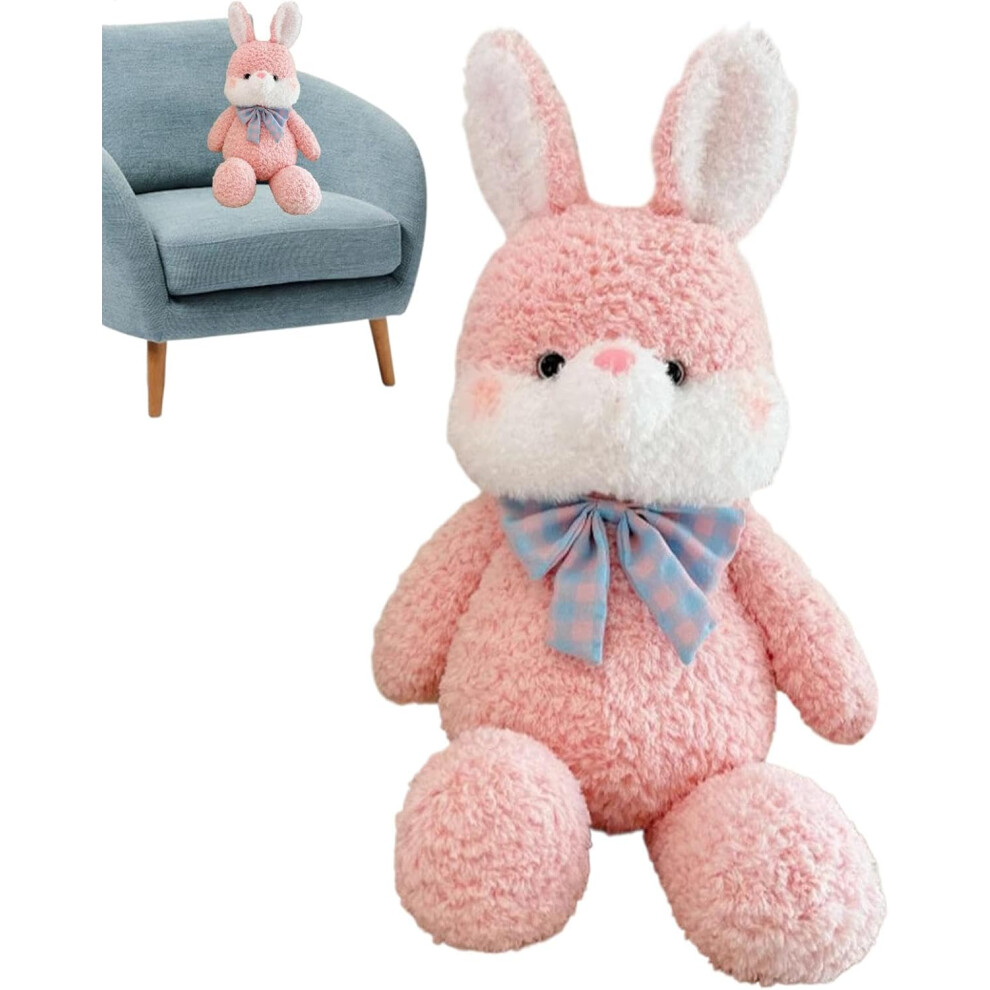 Rabbit Plush Toy - 13 Inch Realistic Animal Rabbit Plush - Lovely Baby Bunny Toddler Easter Hugging Pillow Stuffed For Kids Girls Boys