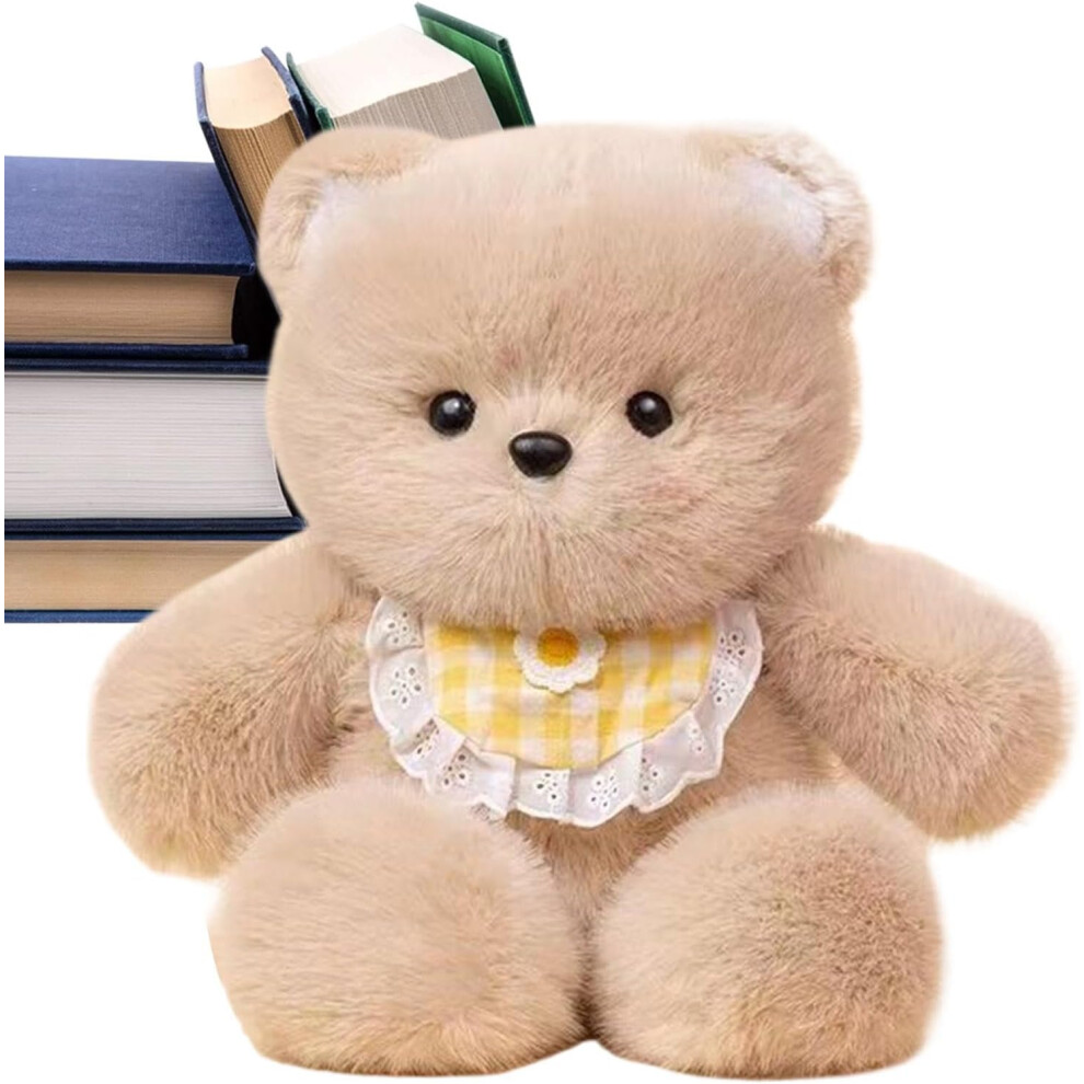 (Little Bear) Bear Stuffed Animal - Stuffed Animal Soft Cartoon Bear Doll - Adorable Companion, Exquisite Cozy Comfort Hugging Toy for Kids Easter, Bi