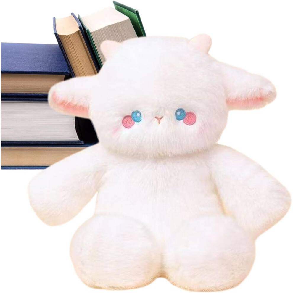 (Lamb) Bear Stuffed Animal - Stuffed Animal Soft Cartoon Bear Doll - Adorable Companion, Exquisite Cozy Comfort Hugging Toy for Kids Easter, Birthday,