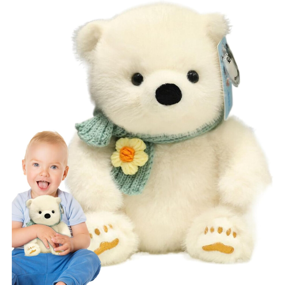 (Polar Bear) Panda Plush Toy,Simulation Panda Bear Stuffed Animal - Soft Lovely Sleeping Companion Doll Cushion For Sofa, Car Decor