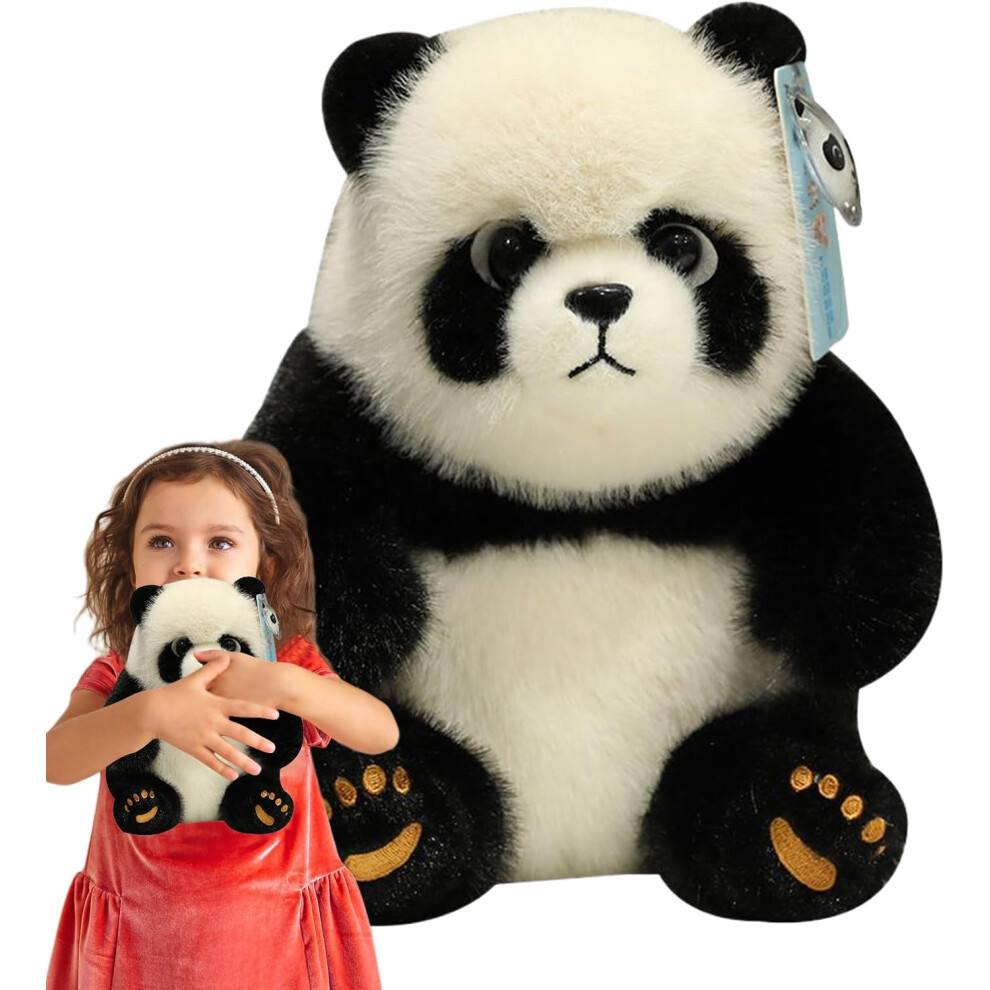(Panda) Panda Plush Toy,Simulation Panda Bear Stuffed Animal - Soft Lovely Sleeping Companion Doll Cushion For Sofa, Car Decor