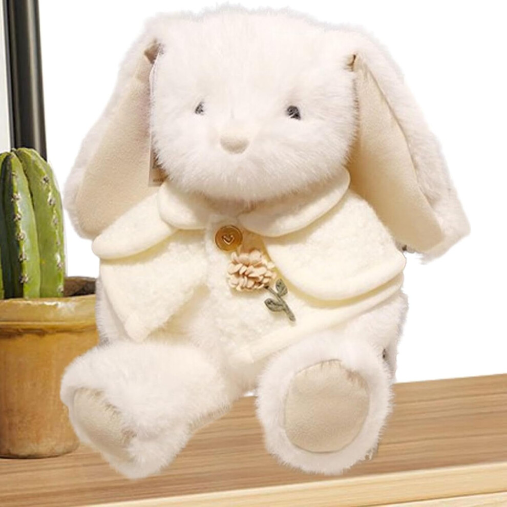 (White) Plush Bunny Toy | Cute Animal Rabbit Stuffed Plushies | Easter Bunny Sofa Decoration Room Decor for Home, Bedroom, Living Room