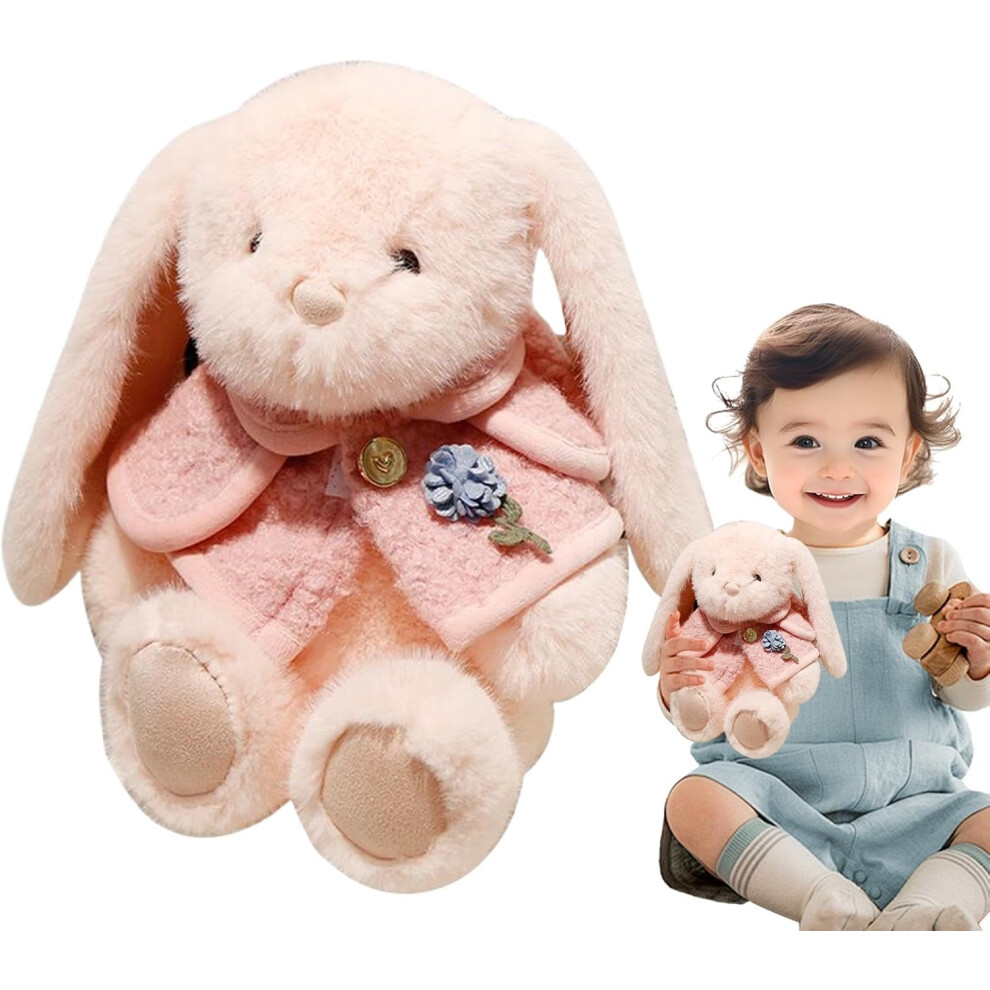 (Pink) Plush Bunny Toy | Cute Animal Rabbit Stuffed Plushies | Easter Bunny Sofa Decoration Room Decor for Home, Bedroom, Living Room