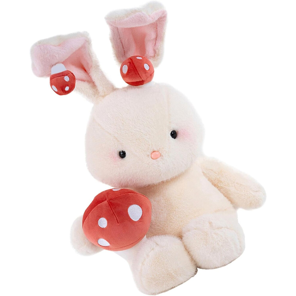 (40cm) Stuffed Bunny Plush, Stuffed Figure Toy with Mushroom, Cuddly Character Collection, Home and Sofa Decoration, Plush Dolls for Birthday
