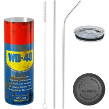 20 oz tiefer, luftdruckisolierter Becher, WD40-Becher mit Scharnierkolben, ?lfilter, Thermosflasche im Vintage-Stil