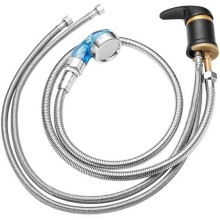 Wasserhahn und Spr??hset f??r Shampoo-Sch??ssel aus Messing f??r Shampoo-Bettsch??ssel oder R??cksp??leinheit mit Reduzieradapter 3/8 auf 1/2 NPT
