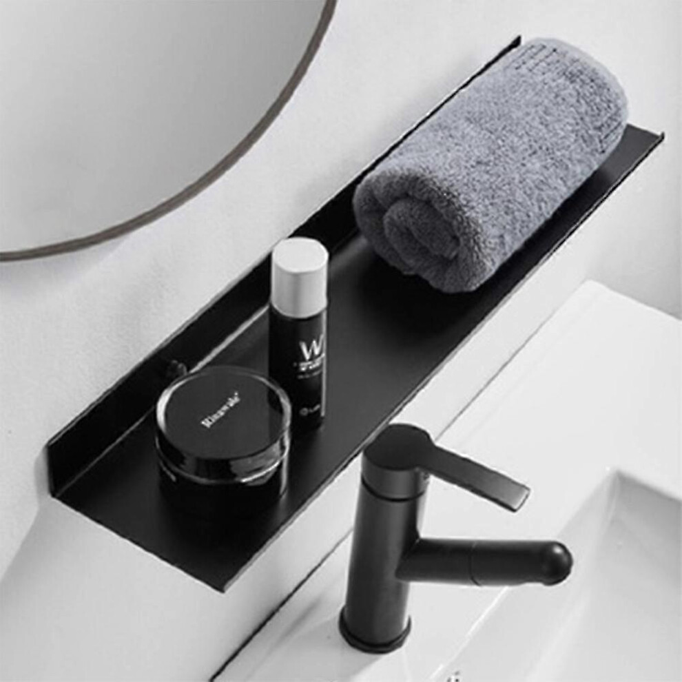 Floating Shelves, 40Cm Black Aluminum, Wall Mounted 5004229057741