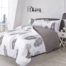 (Leaves, King) Luxury Duvet Cover Set Reversible Duvet Quilt Cover Bedding Set Single Double King Size