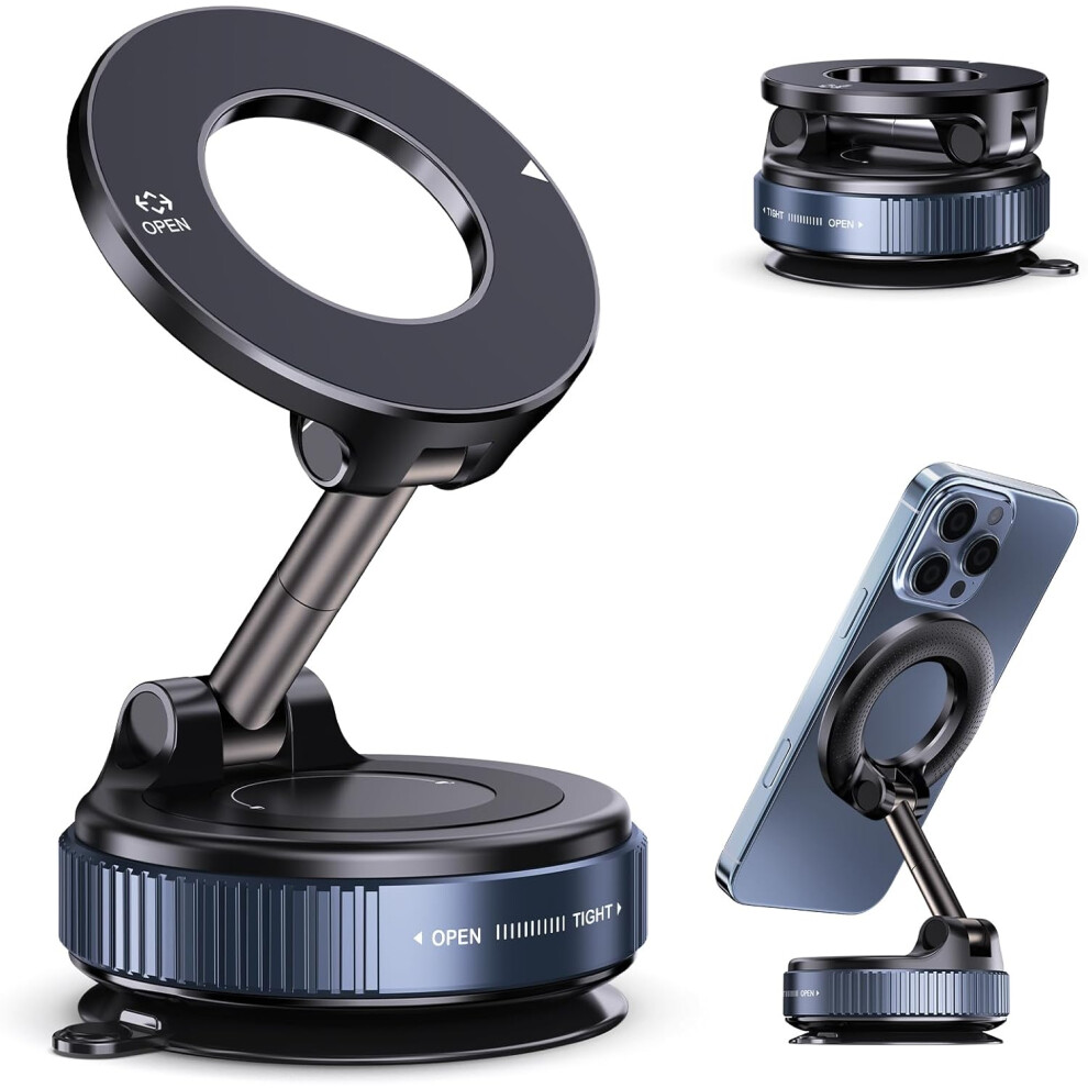 Vacuum Magnetic Suction Phone Holder 763559349401