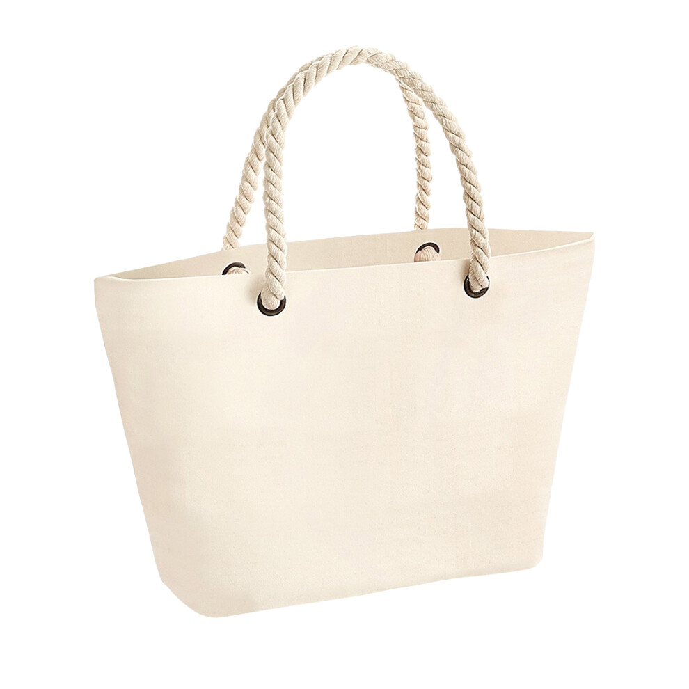 (One Size, Natural) Westford Mill Nautical Beach Bag
