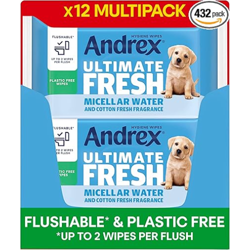 Andrex Andrex Ultimate Fresh Washlets, 12 Packs
