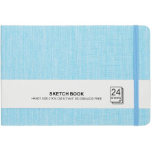 8,3 x 5,5 Aquarell-Skizzenbuch, 24 Blatt, 300 g/m2/203 lb Aquarellpapier, Skizzenb??cher, s?urefreies Aquarell-Tagebuch