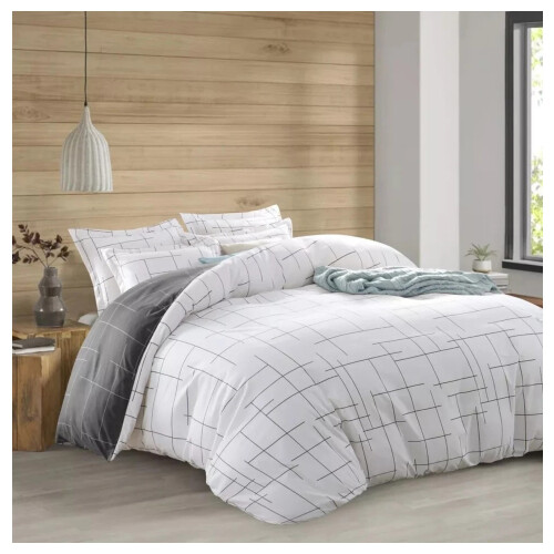 (Tile Pattern, Super King) Duvet Cover Set Reversible Floral Bedding Sets