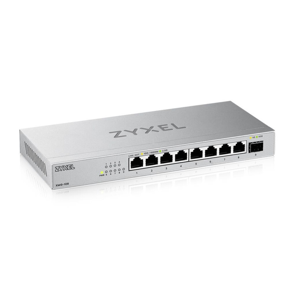 Zyxel Xmg-108 Unmanaged 2.5G Ethernet (100/1000/2500) Silver 4718937631131