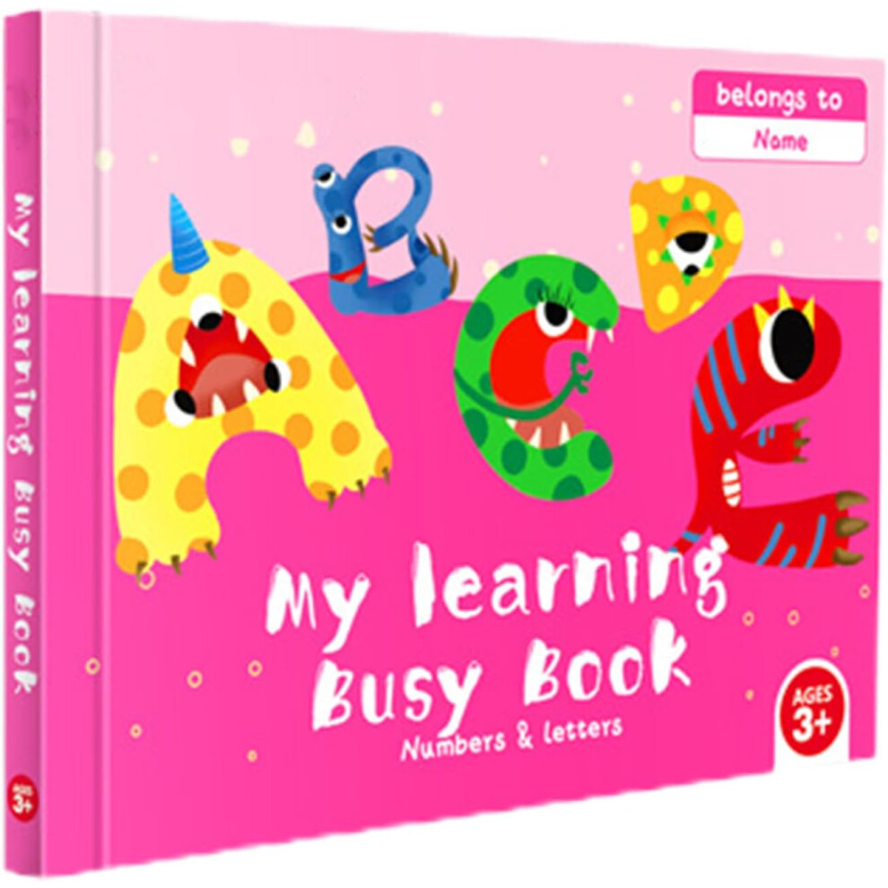 (B) Sensory Travel Book | Toddler Quiet Waterproof Busy Reusable Sticker Books - Portable Educational Preschool Learning Activities for Girl Boys