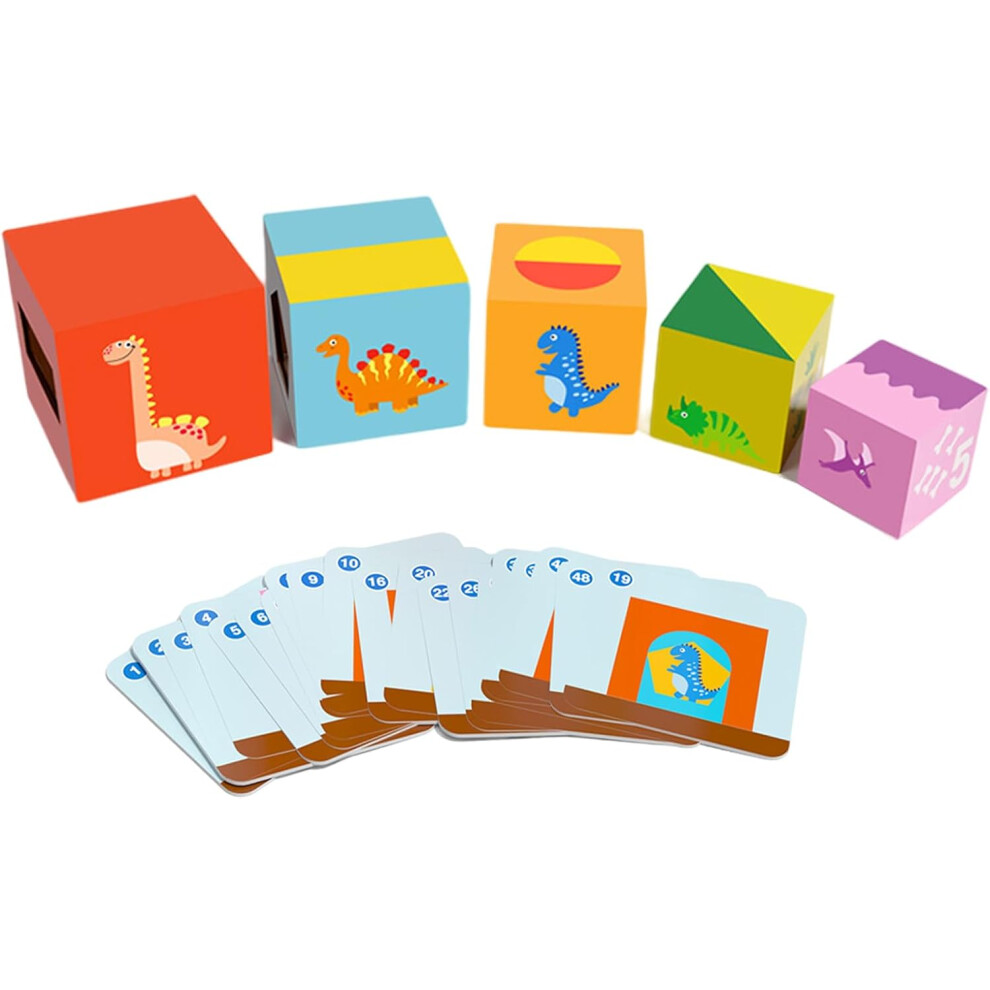 Stacking Blocks - Stacking Blocks for Toddler - Educational Number Color Sorting Boxes for Children Kids Baby Boys and Girls