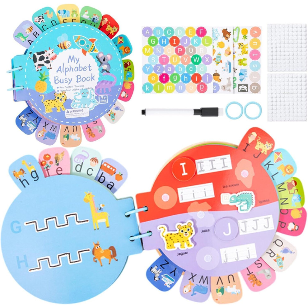 Alphabet Puzzle Book | Letter Math Puzzle Book | Alphabet Matching Game, Educational Early Childhood Developmental Toy For Home Travel School