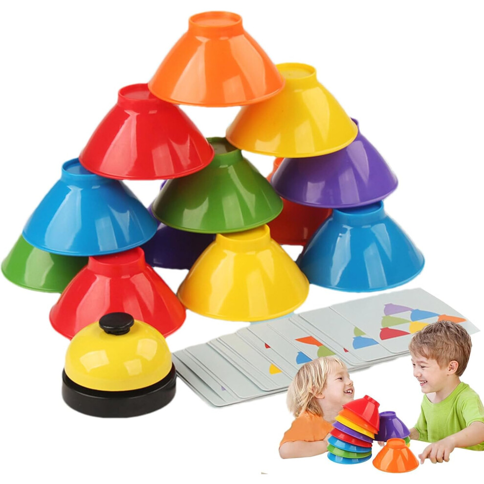 Stackable Toys For Toddler - Sensory Stacking Bowl Game,Preschool Learning Stacker Activities For Home Traveling Schools Kindergarten Kids Boys Girls