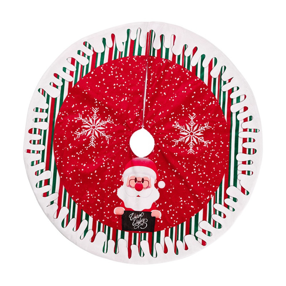 Christmas Tree Skirt Santa-Claus Xmas Base Wrap Holiday Ornaments Floor Mat for Indoor Outdoor C-image-OPC-PGNHJG9-NEW
