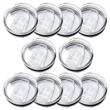 Vervangende deksels voor Skinny Tumbler (10 stuks), spatwaterdichte plastic deksels, morsbestendig voor deksel van 20 oz
