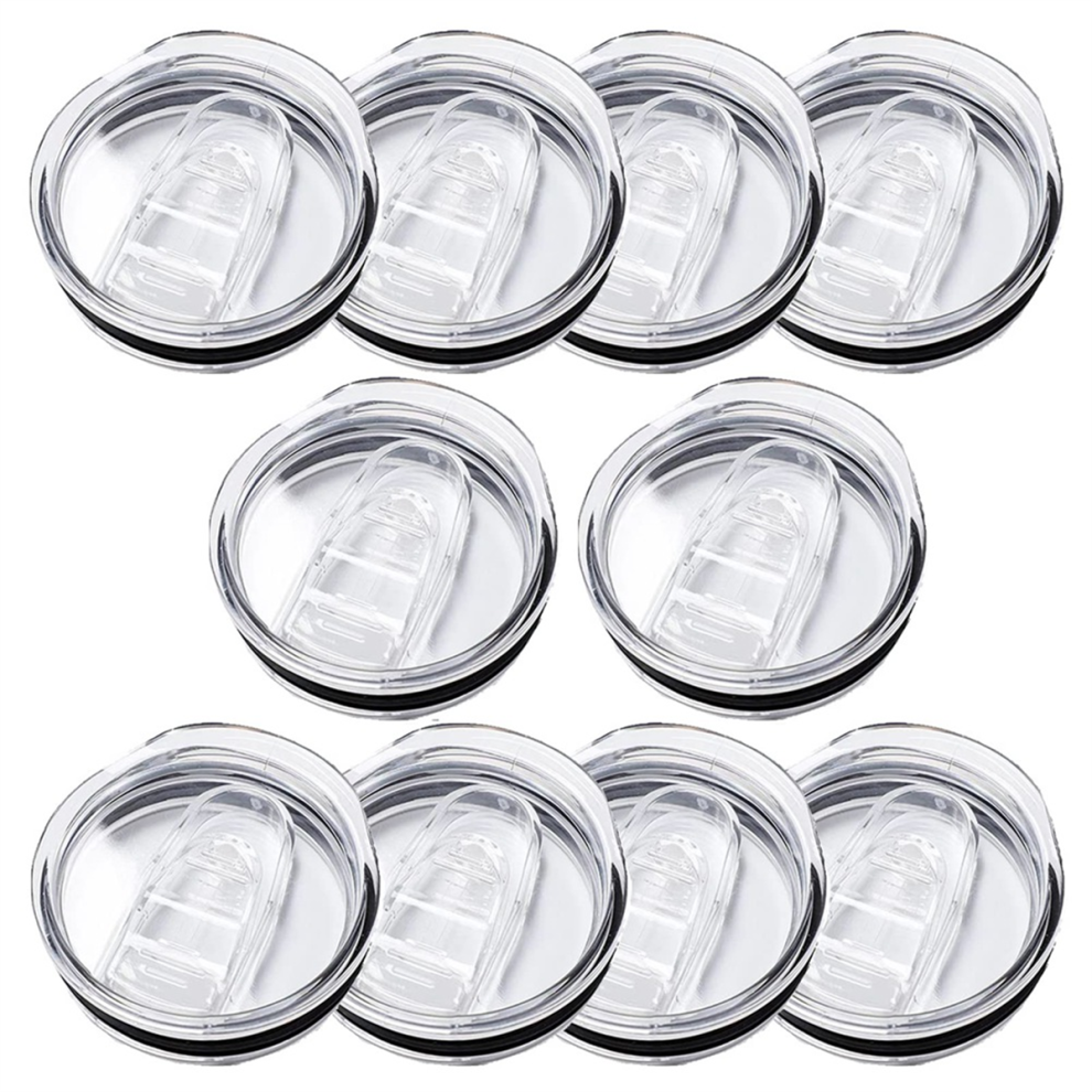 Jojomino Skinny Tumbler Replacement Lids 10 Pack, Plastic Splash Resistant Covers Spill Proof For Lid 20 Oz