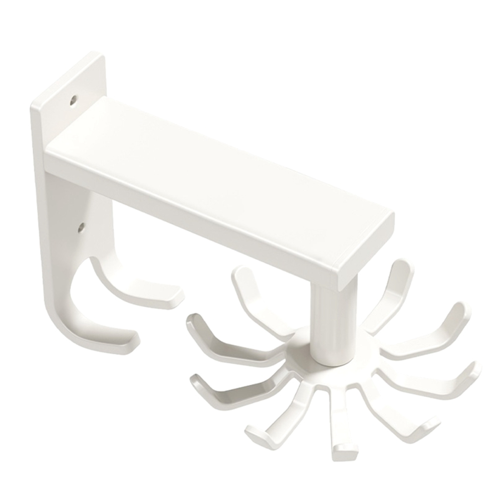 Kitchen Utensils Holder Practical Rotary Tool Hook Holder Wall Mounted Cooking Utensil Rack Rotatable Heavy Duty Hooks B-image-OPC-PGNHKDY-NEW