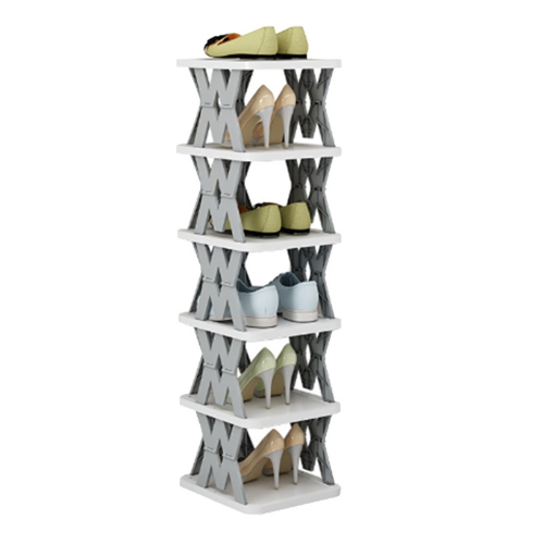 Libreria Pieghevole Crofy 2 Ripiani – Senza Montaggio – Struttura In Metallo E Vetro – 57x32,6x71 Cm – Bianca